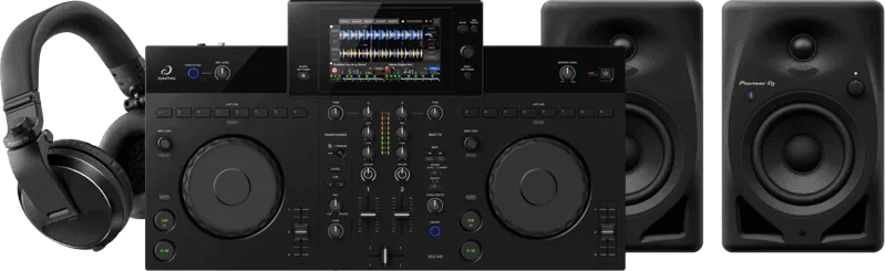 Alpha Theta XDJ-AN + Pioneer DJ DM-40D-BT + Pioneer DJ HDJ-X5