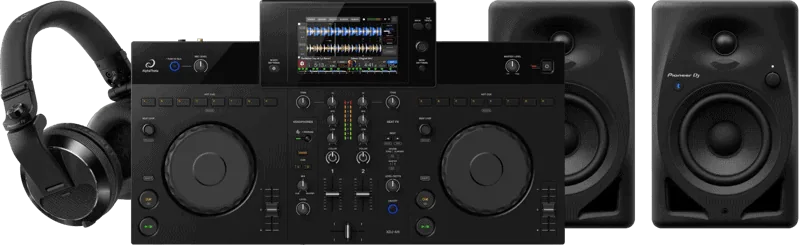 Alpha Theta XDJ-AN + Pioneer DJ DM-40D-BT + Pioneer DJ HDJ-X7