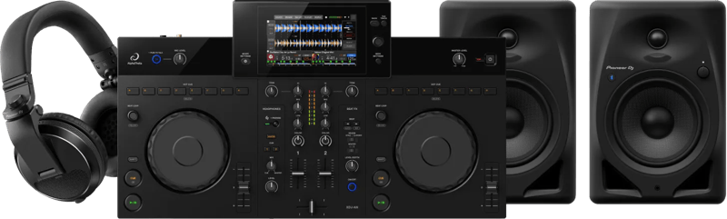 Alpha Theta XDJ-AN + Pioneer DJ DM-50D-BT Zwart + Pioneer DJ HDJ-X7