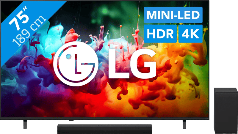 LG Mini-led 75″ QNED70 (2026) + LG DS40T