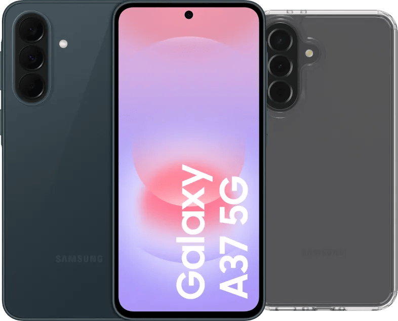 Samsung Galaxy A37 128GB Donkergroen 5G + BlueBuilt Back Cover Transparant
