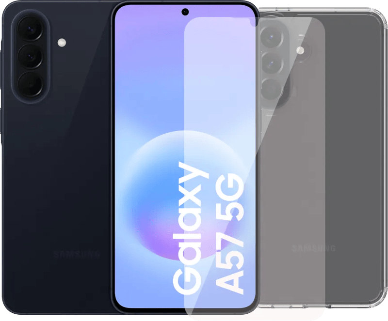 Samsung Galaxy A57 128GB Donkerblauw 5G + Accessoirepakket