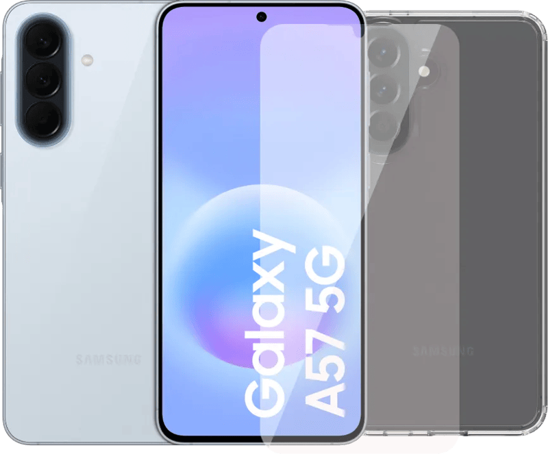 Samsung Galaxy A57 128GB Lichtblauw 5G + Accessoirepakket