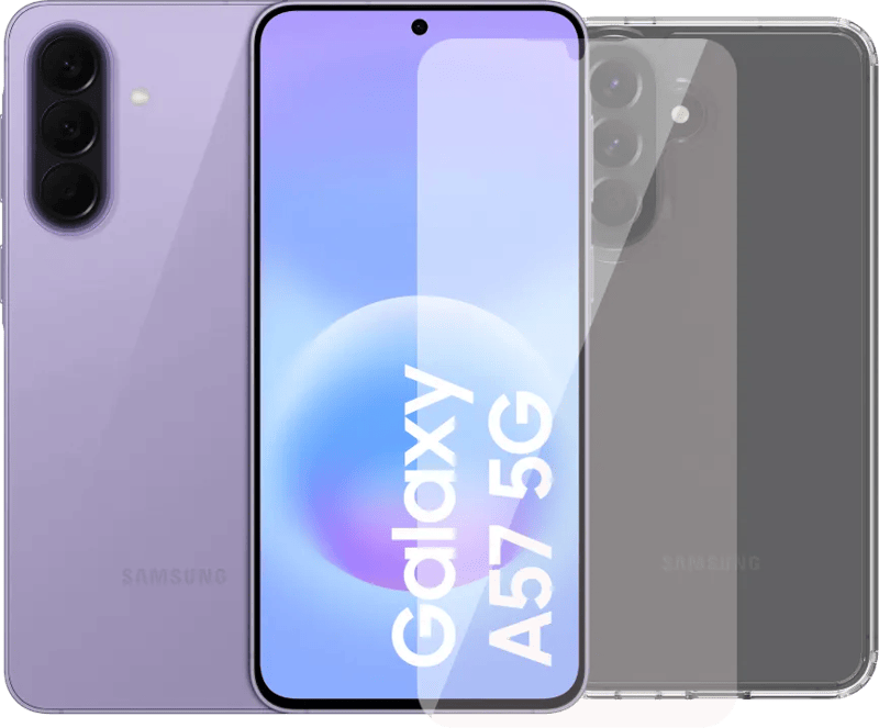 Samsung Galaxy A57 128GB Paars 5G + Accessoirepakket