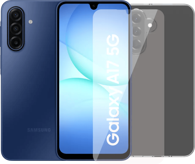 Samsung Galaxy A17 128GB Blauw 5G + Accessoirepakket