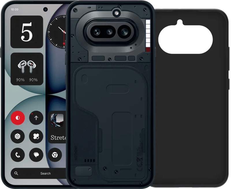 Nothing Phone (4a) 256GB Zwart 5G + BlueBuilt Back Cover Zwart