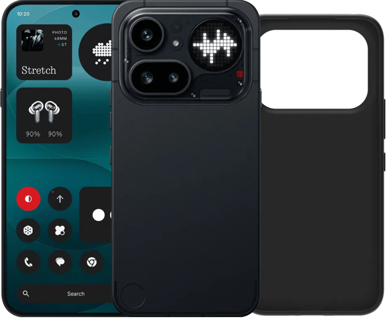 Nothing Phone (4a) Pro 256GB Zwart 5G + BlueBuilt Back Cover Zwart