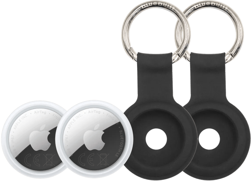 Apple AirTag 2 (2-Pack) + 2 x Bluebuilt Apple AirTag Sleutelhanger