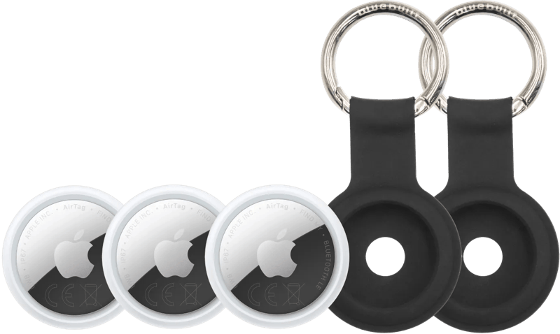 Apple AirTag 2 (3-Pack) + 2 x Bluebuilt Apple AirTag Sleutelhanger