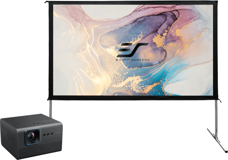 BenQ GP520 + Elite Screens Yard Master 2 110"