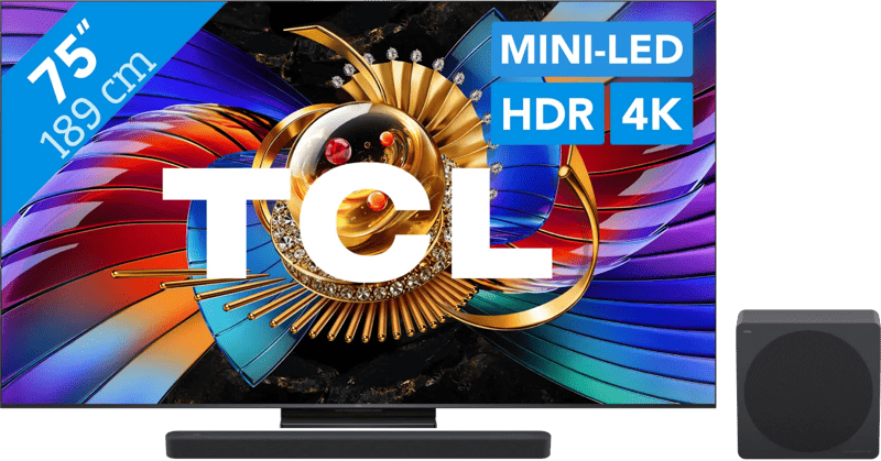 TCL SQD Mini-led 75″ 80L (2026) + TCL A65K