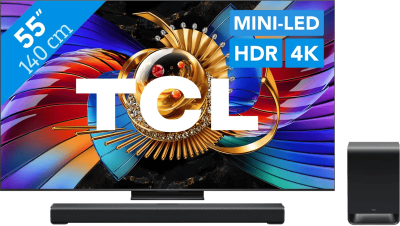TCL SQD Mini-led 55″ 80L (2026) + TCL S60K