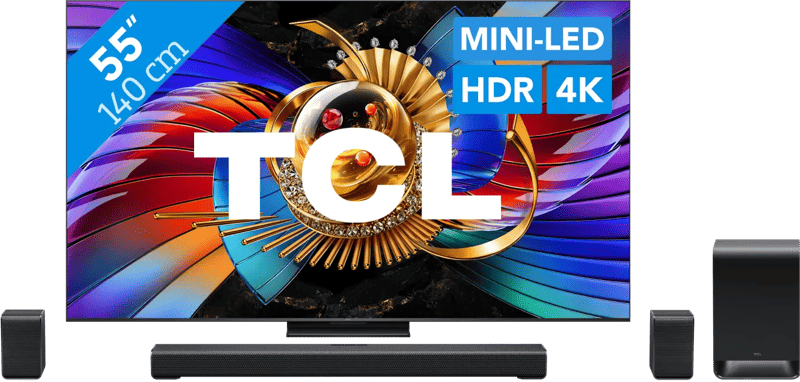 TCL SQD Mini-led 55″ 80L (2026) + TCL S65K