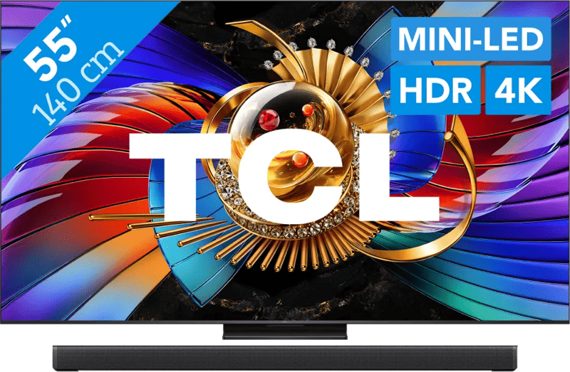 TCL SQD Mini-led 55″ 80L (2026) + TCL A65K
