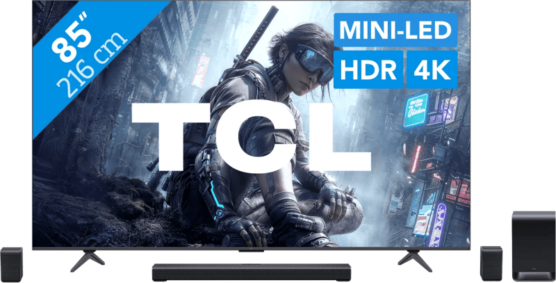 TCL QD Mini-led 85″ T8D (2026) + TCL S65K
