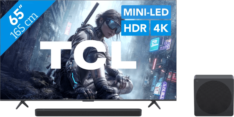 TCL QD Mini-led 65″ T8D (2026) + TCL A65K