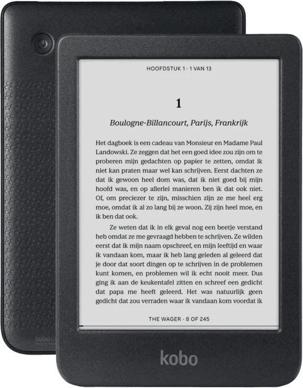Kobo Clara BW - E-reader - 6 inch - 16GB - Luisterboeken - Zwart
