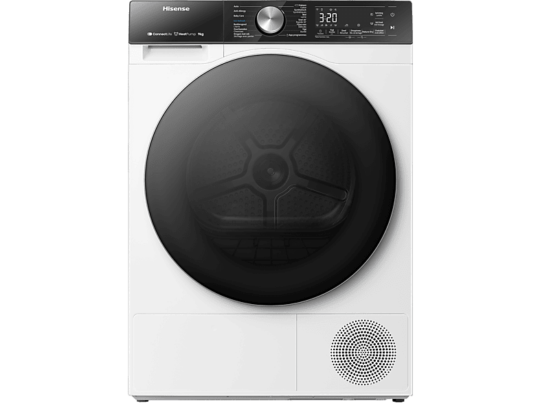 Hisense 5S Serie DH5S902BW - Warmtepomp droogkast - 9kg - ConnectLife - Basket Dry