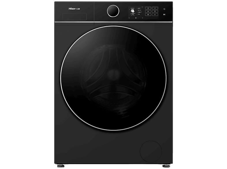 Hisense WF5I1045BBQ Wasmachine - Voorbelading - 10,5 kg - 1400 RPM - Zwart - A-klasse - ConnectLife - Quick Wash - Pure Jet - iFit - iPlay - Trommelverlichting