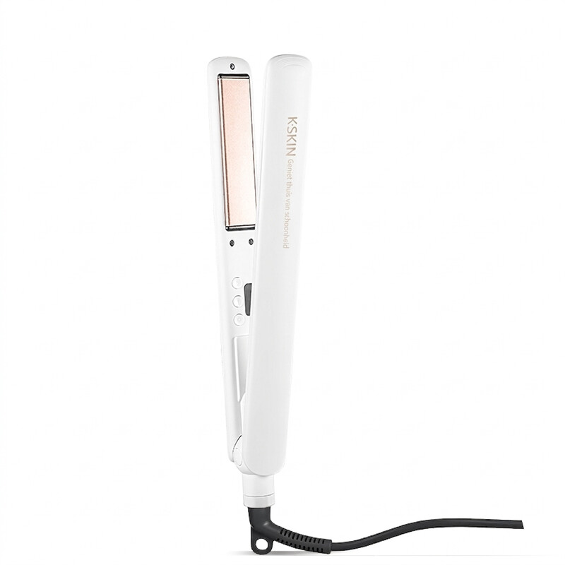 K·SKIN KD280 Stijltang/Stijlborstel, 20 miljoen negatieve ionen haarverzorging + 30 seconden snelle verwarming, 120-200℃ negen temperatuurstanden, multi-styling krul- en stijldesig…