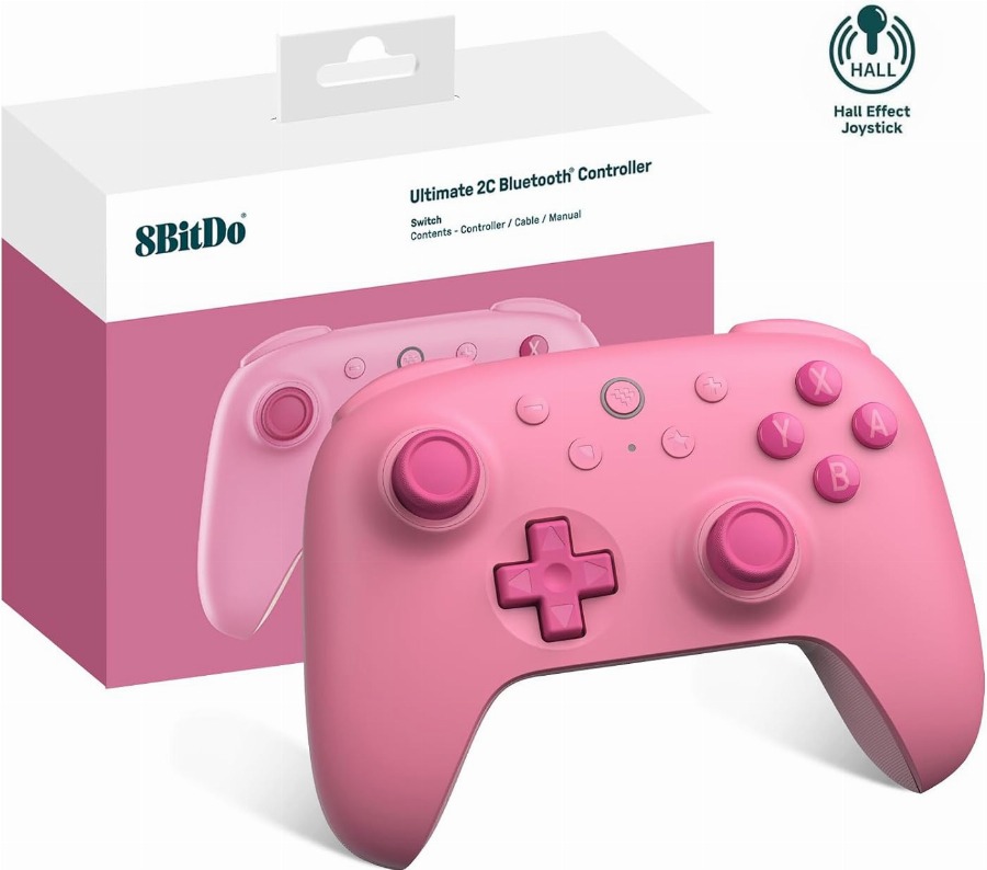 8BitDo Ultimate 2C Bluetooth Controller – Pink