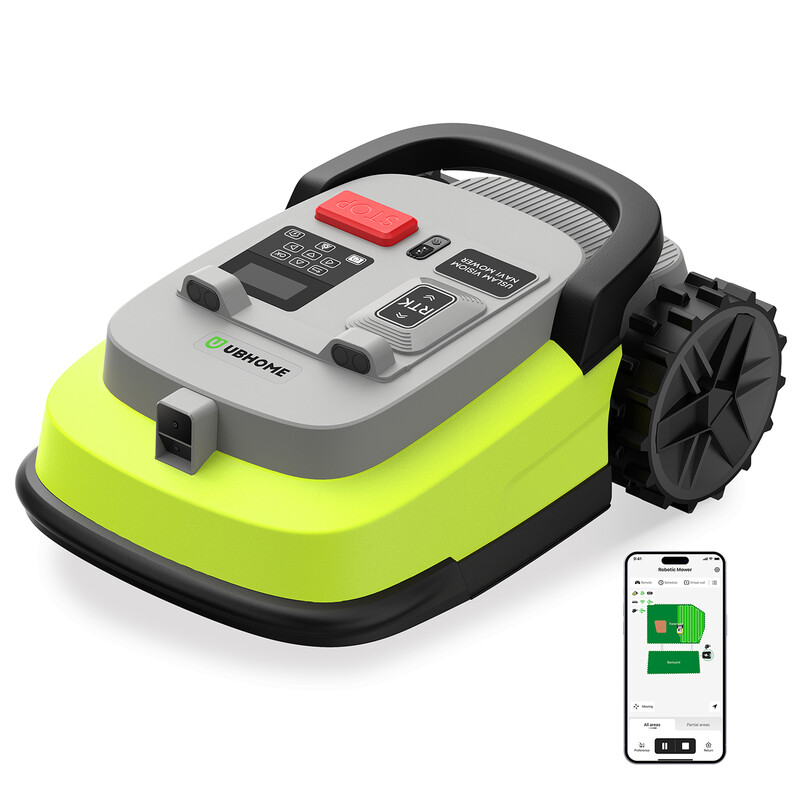 [Ultieme uitverkoop] UBHOME robotmaaier, RTK+AI vision robotmaaier voor nauwkeurige navigatie & obstakelvermijding, geen begrenzingsdraad, slimme app-bediening, automatisch gras ma…