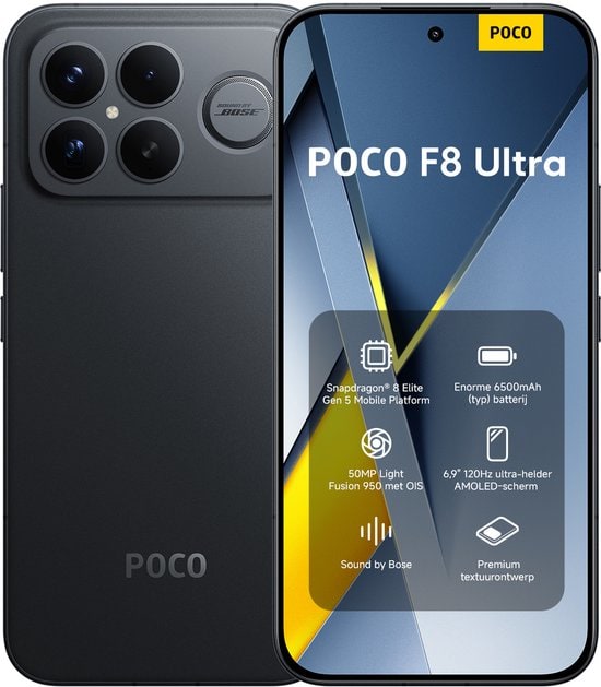 POCO F8 Ultra Black 12 GB + 256 GB