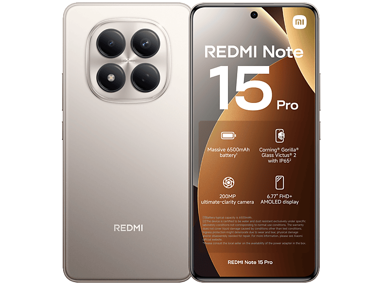 Xiaomi Redmi Note 15 Pro – 8gb 256gb Zilver