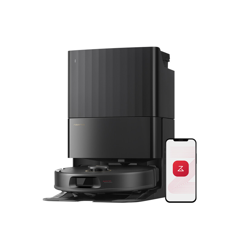 Roborock Qrevo S5V-Robotstofzuiger met dock-12000 Pa zuigkracht-FlexiArm-dweilen-Reactief obstakel vermijden-Dubbele anti-klitfunctie-Warmeluchtdroging-Obstakelvermijding en slimme…