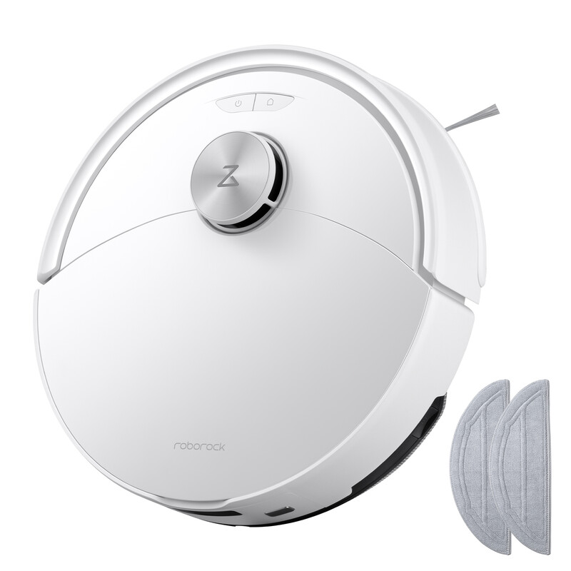 Roborock Q10 S5 Set Robotstofzuiger-10000 Pa Zuigkracht-Dubbele Anti-klitfunctie-VibraRise 2.0-Systeem–8 mm Dweillift–PreciSense LiDAR-navigatie–Obstakelvermijding–APP–Wit-2 Dweile…