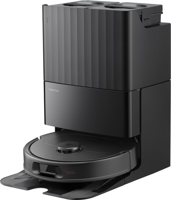 Roborock Qrevo S Pro-Robotstofzuiger-Alles-in-één multifunctioneel dockingstation-18500 Pa zuigkracht-Antiklitsysteem-Reactive Tech Obstakelvermijding-Intensieve tapijtreiniging 10…