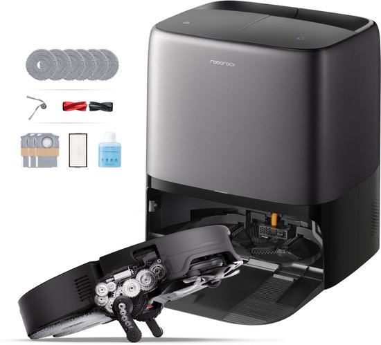 Roborock Saros 20 Neo-Robotstofzuiger Met Dweilfunctie-36000Pa-AdaptiLift Chassis 3.0-Kan drempels tot 8,8 cm-RetractSense Navigatiesysteem-7.95 cm Ultraslank Ontwerp-FlexiArm-tech…
