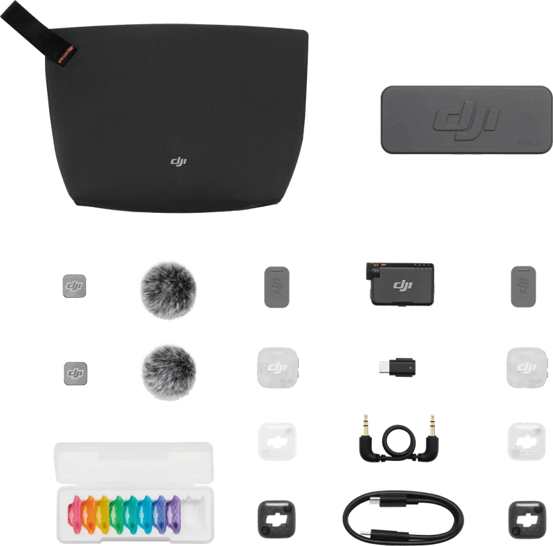 DJI MIC MINI 2S (2 TX 1 RX CHARGING CASE)