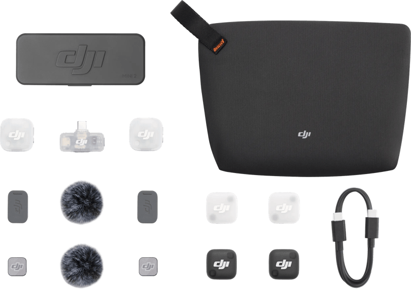 DJI MIC MINI 2 (2 TX 1 MOBILE RX CHARGING CASE)