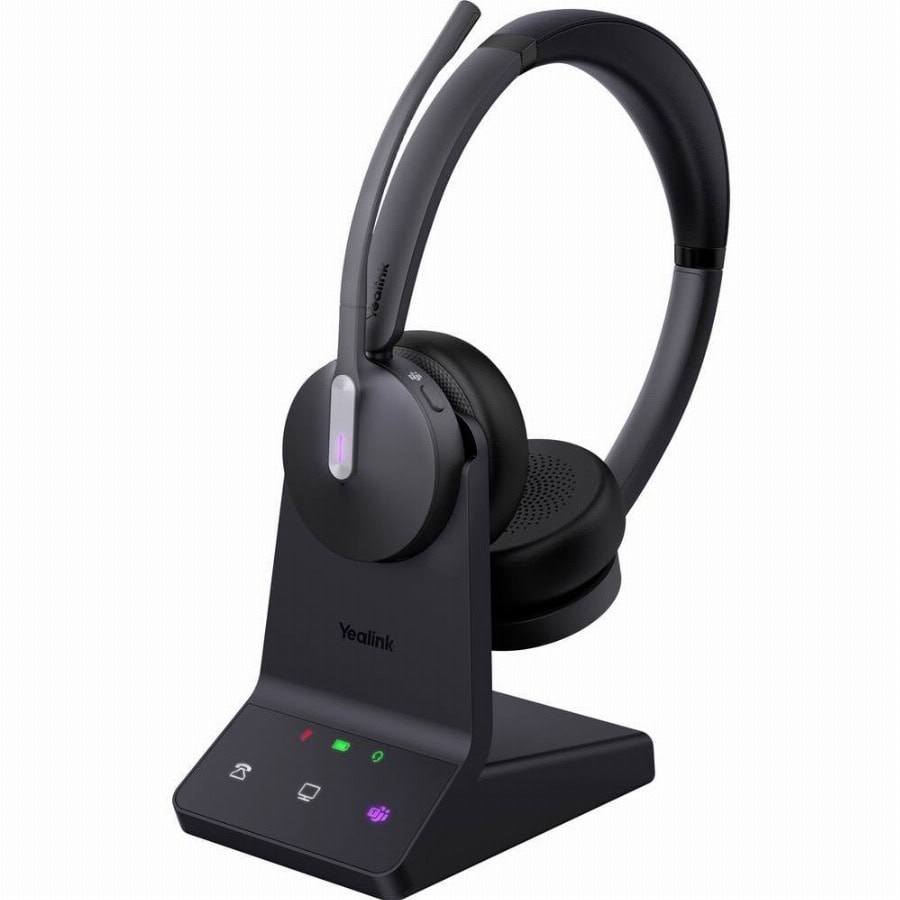 Yealink Yealink Headset WH64 Dual Teams On Ear headset Zwart