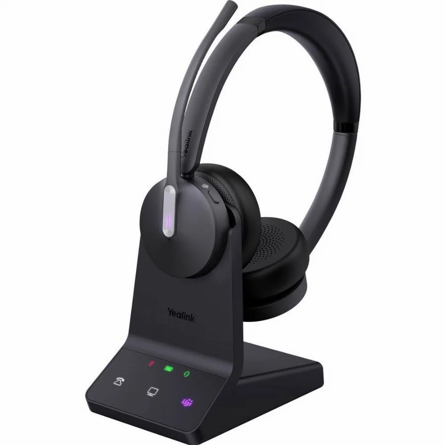 Yealink Yealink Headset WH64 Dual Teams On Ear headset Zwart