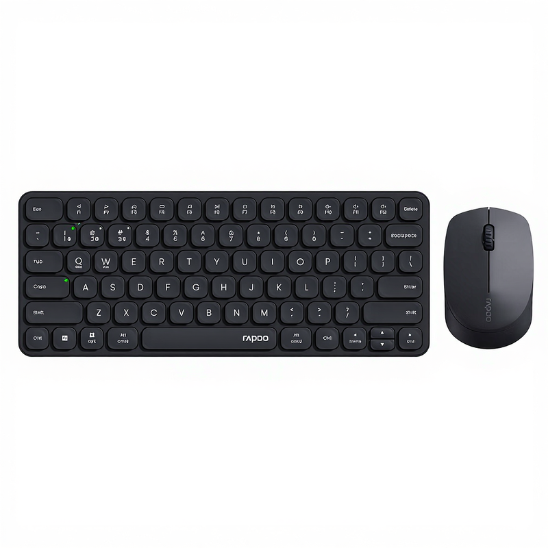 Rapoo 9010 M Multi-Device Toetsenbord- en Muiscombinatie, 2,4 GHz/Bluetooth 5.0/4.0 Draadloze Toetsenbord- en Muisset voor Windows/Mac/Linux/Chrome, ondersteuning voor 4 apparaten,…