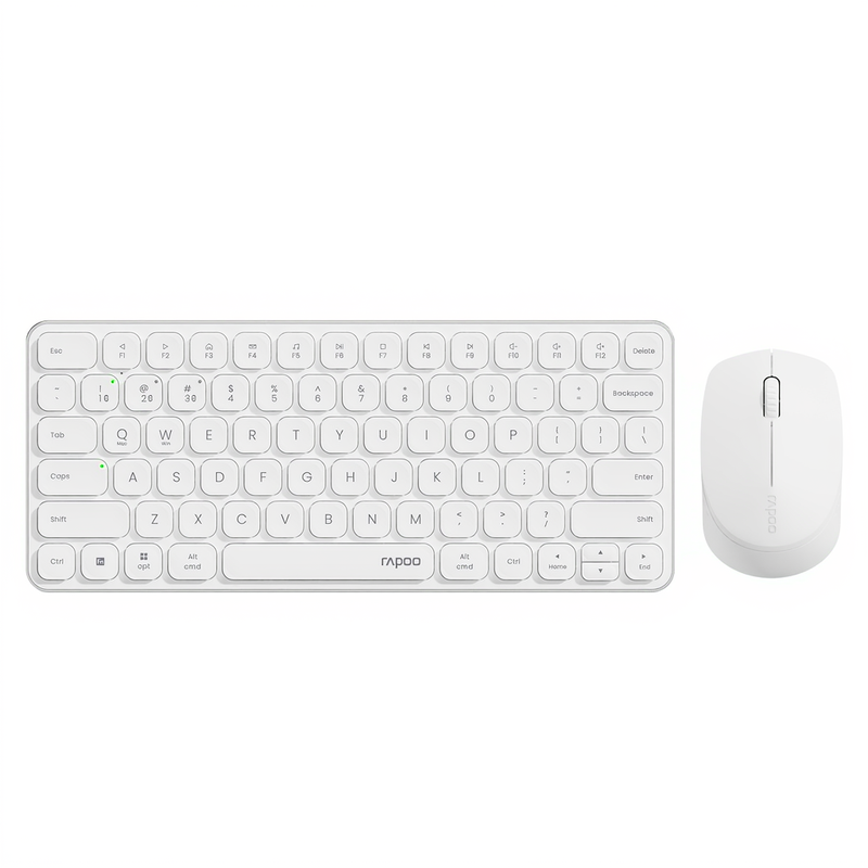 Rapoo 9010 M Multi-Device Toetsenbord- en Muiscombinatie, 2,4 GHz/Bluetooth 5.0/4.0 Draadloze Toetsenbord- en Muisset voor Windows/Mac/Linux/Chrome, ondersteuning voor 4 apparaten,…