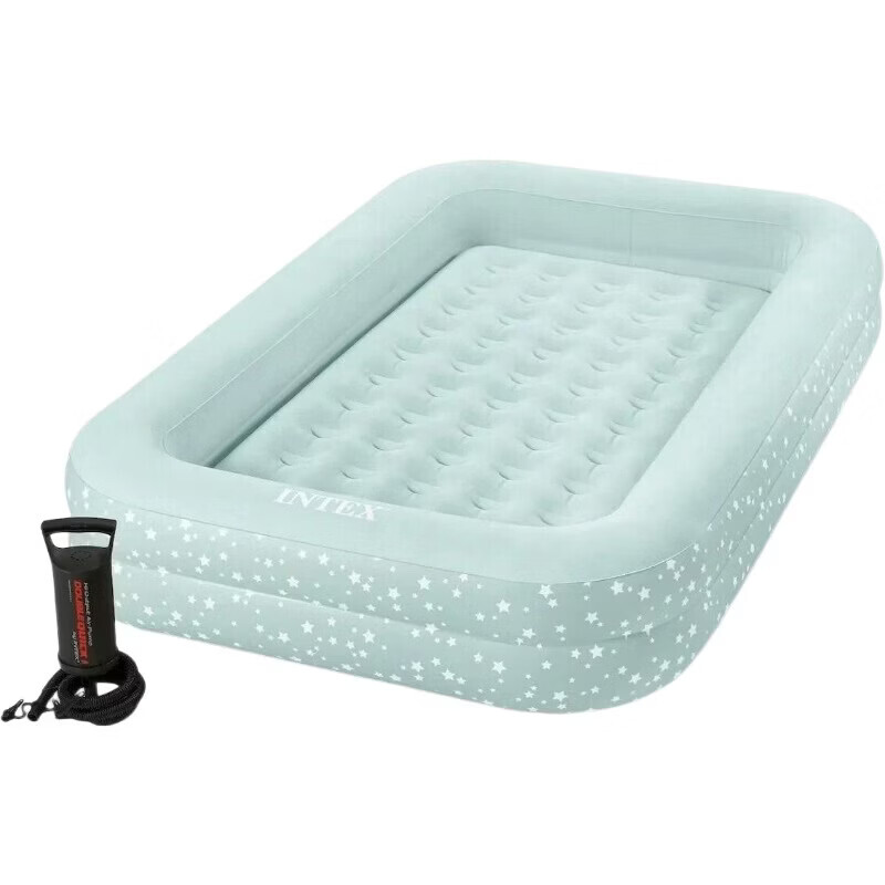 Intex reisairmatras voor kinderen met handpomp - 168 x 107 x 25 cm