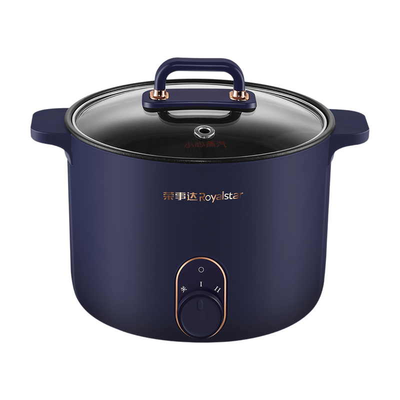 Royalstar elektrische kookpan 1,5 l voor 1-2 personen Ø 18 cm elektrische wok multifunctionele pan 1,5 l