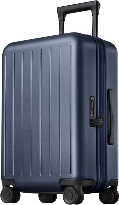 Xiaomi Expandable Koffer 20–28 inch – Harde Reiskoffer met Uitbreidbare Capaciteit tot 52L, Polycarbonaat Shell, TSA-slot, 360° Spinner Wielen en Telescopische Handgreep – Blauw/Zwart