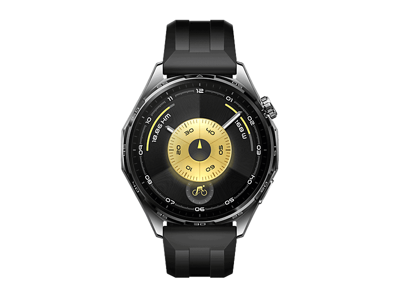 HUAWEI WATCH GT6 46MM BLACK - BLACK FLUOROELASTOMER STRAP - ATUM-B19F