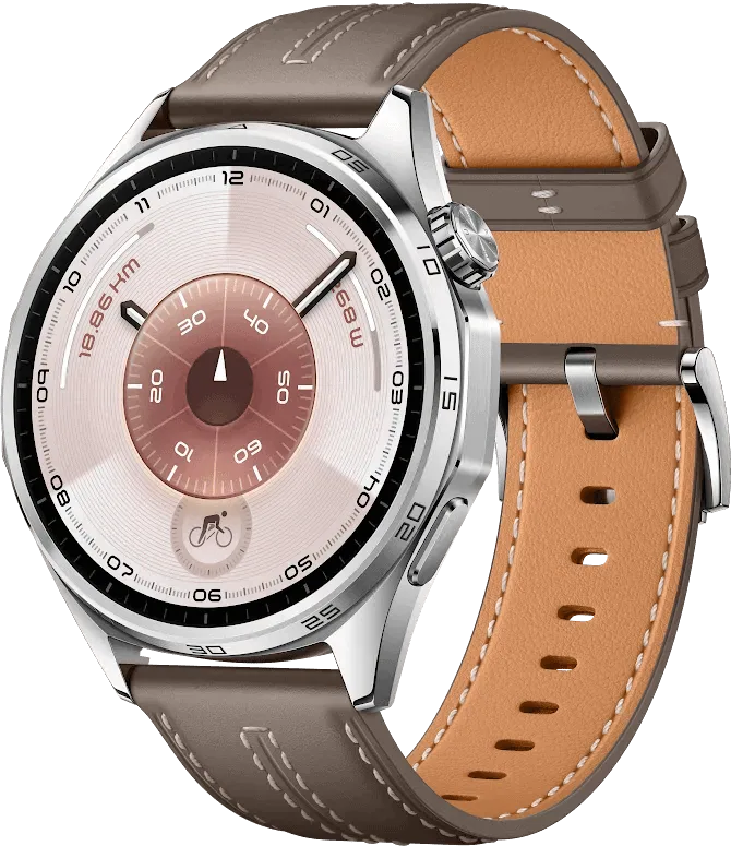 HUAWEI WATCH GT6 46MM GREY - GREY COMPOSITE LEATHER STRAP - ATUM-B19L