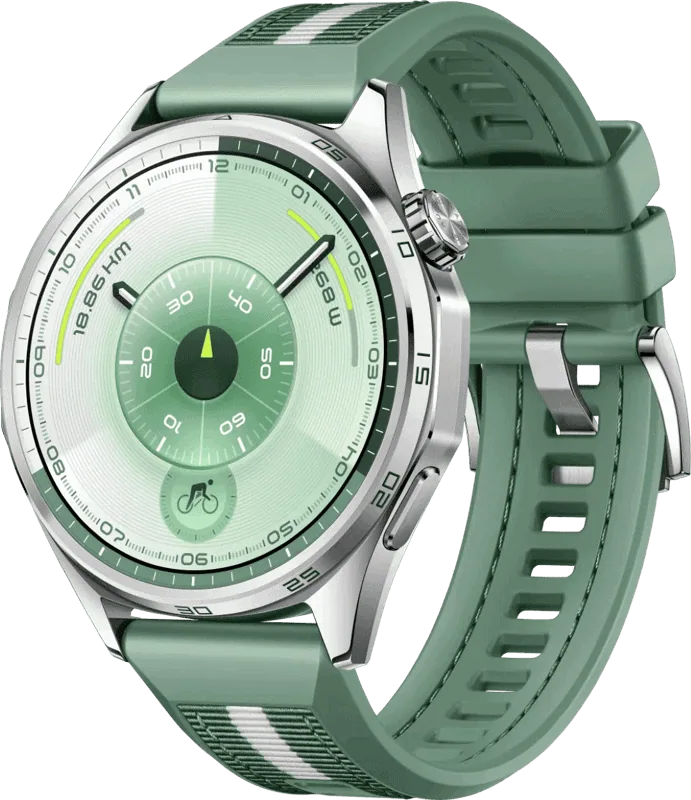 HUAWEI WATCH GT6 46MM GREEN - GREEN WOVEN STRAP - ATUM-B19W