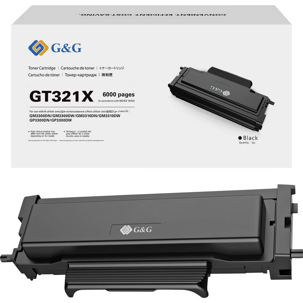 G&G Toner Zwart 6000 bladzijden GT321X