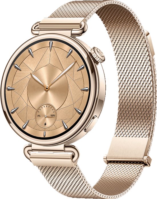 HUAWEI WATCH GT 7 41mm Milanese Goud + Grijze horlogeband