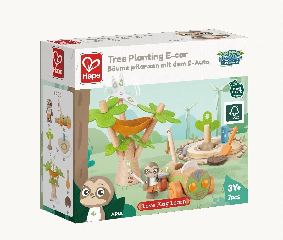 Hape Bomen planten met de E-auto 1