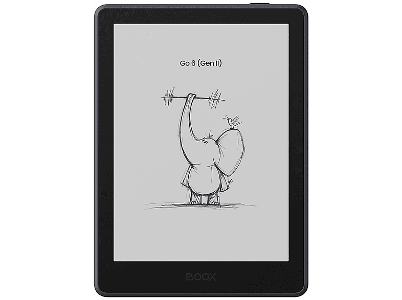 BOOX Go 6 (Gen II) – 6” e-Reader – Aubergine – 300 PPI ePaper, Android, Google Play Store, 3 GB RAM, 32 GB opslag, microSD, verstelbare frontverlichting, InkSense Plus-compatibel
