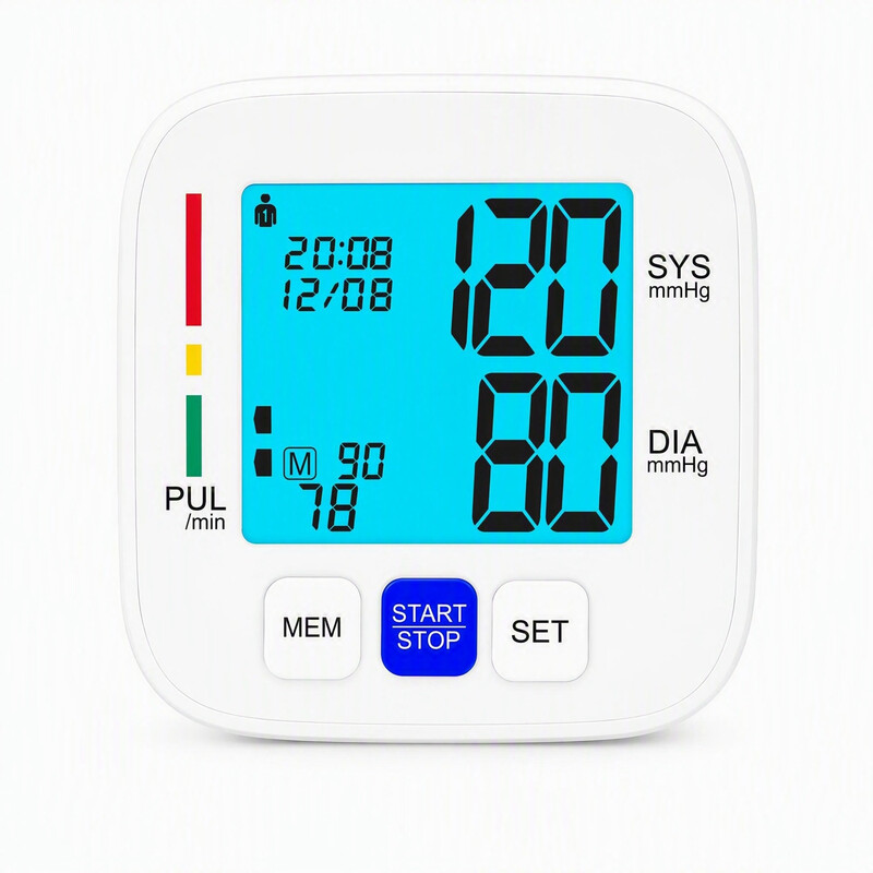 Treesmile U83H bovenarmbloeddrukmeter, automatische digitale bloeddrukmeter, compact ontwerp, 22-42 cm manchet, 2 x 90 geheugenplaatsen, automatische gemiddelde van 3 metingen, voo…