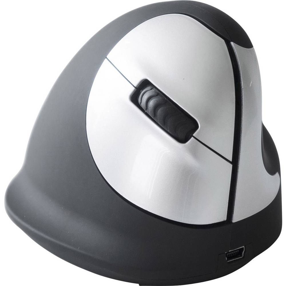 R-GO Tools RGOHEWL Ergonomische muis Radiografisch Optisch Zwart, Zilver 4 Toetsen 1750 dpi Ergonomisch